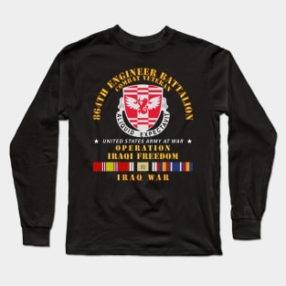 864th Eng Bn - Iraqi Freedom Veteran w IRAQ SVC Long Sleeve T-Shirt